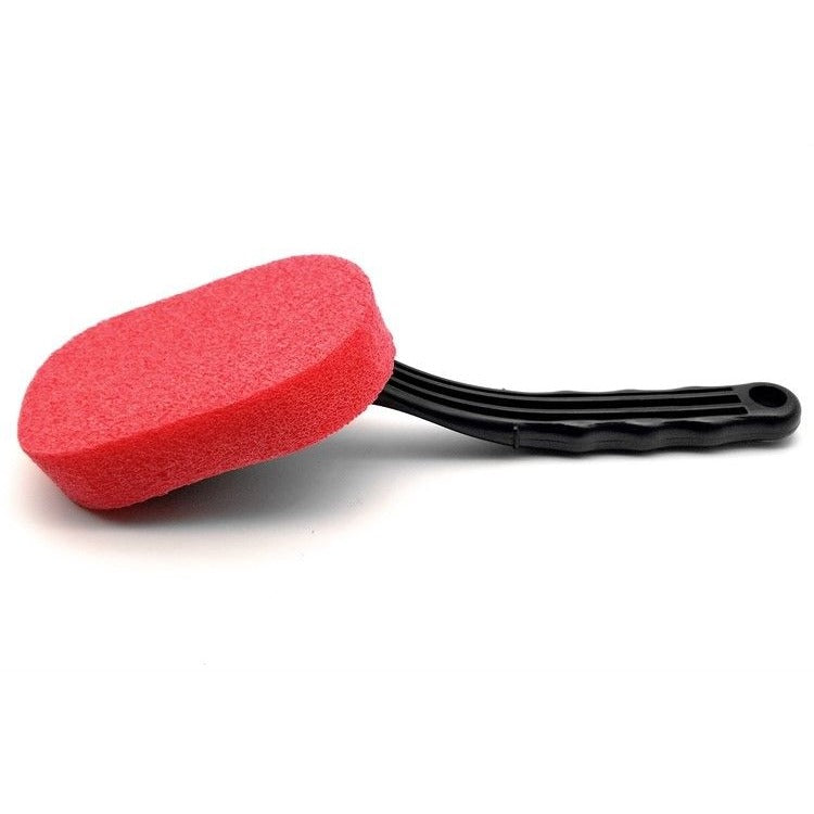 Car Tire Shine Applicator Sponge Brush with Curved Handle for Cars - photo 2