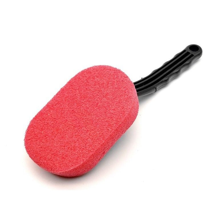 Car Tire Shine Applicator Sponge Brush with Curved Handle for Cars - photo 3