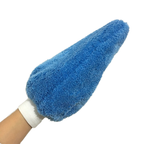 Microfiber Car Wash Mitt - Soft Coral Fleece Glove for Detailing - photo 2