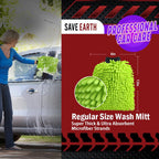 Car Wash Mitt and Microfiber Towel Kit for Car Cleaning at Home - photo 2