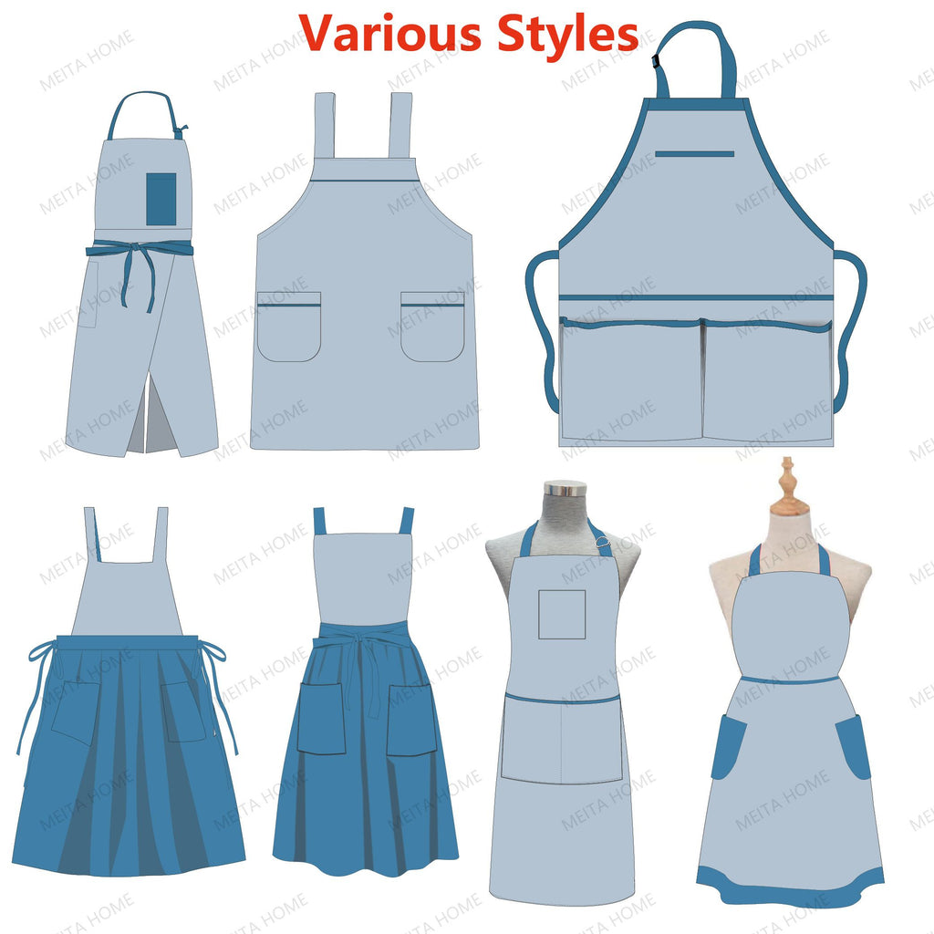 Baby Bib Apron with Sleeves - Stripe Print Cotton Feeding Bib - photo 2