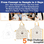 Baby Bib Apron with Sleeves - Stripe Print Cotton Feeding Bib - photo 4
