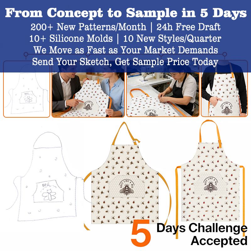 Baby Bib Apron with Sleeves - Stripe Print Cotton Feeding Bib - photo 4