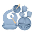 Baby Silicone Bib Set with Suction Bowl Feeding Set for Babies Gift - photo 1