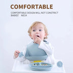 Silicone Baby Bib with Food Catcher Pocket for Babies & Toddlers - photo 3
