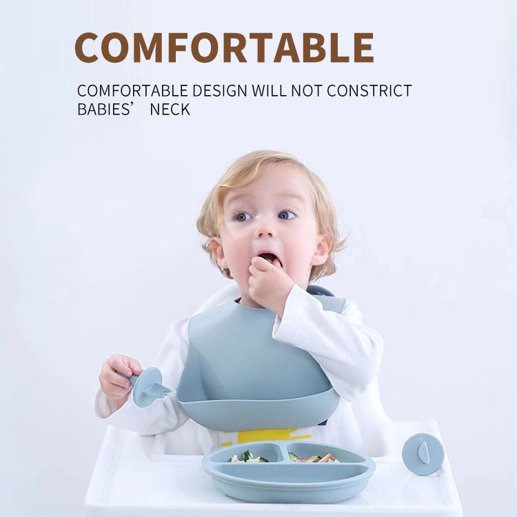 Silicone Baby Bib with Food Catcher Pocket for Babies & Toddlers - photo 3
