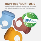 Silicone Baby Bib with Food Catcher Pocket for Babies & Toddlers - photo 4