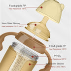 Anti Colic Baby Bottle Switchable Nipple 250ml 150ml for Babies - photo 3