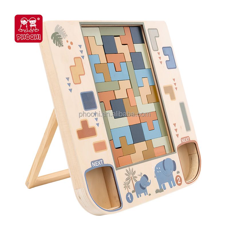 Stacking Rings Wooden Educational Toy for Toddlers and Kids Set - photo 1