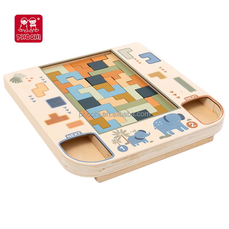 Stacking Rings Wooden Educational Toy for Toddlers and Kids Set - photo 2