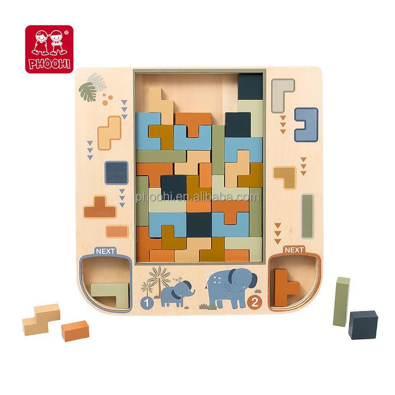 Stacking Rings Wooden Educational Toy for Toddlers and Kids Set - photo 3