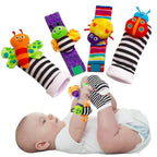 Baby Wrist Rattles & Foot Finder Socks Set for Newborns 0-6M - photo 1
