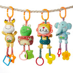 Plush Rattle Toy for Babies - Soft Hanging Animal Crib Toy Gift - photo 1