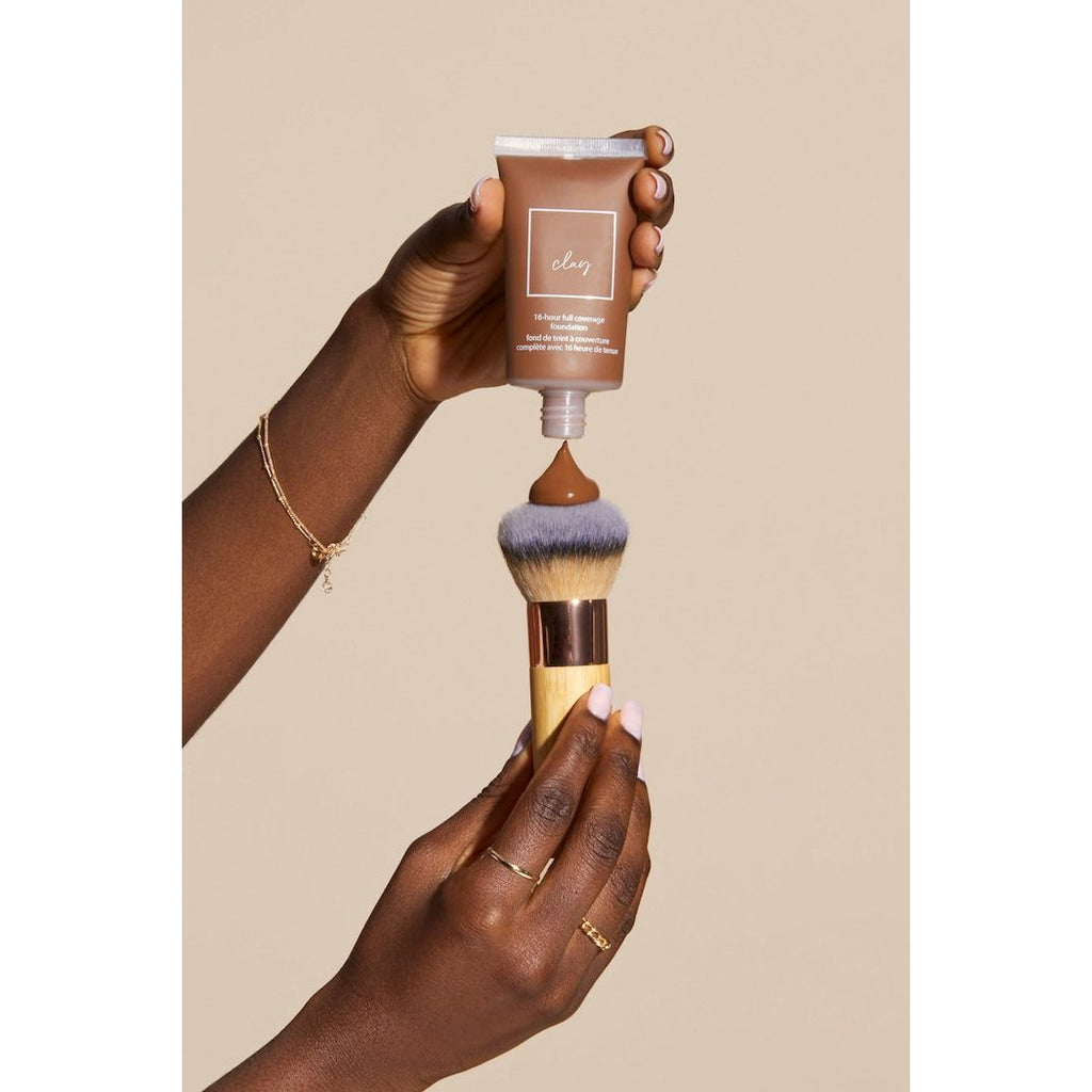 Kabuki Face Brush Flat Top Foundation Bronzer Makeup Brush Tool - photo 3