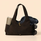Suede Leather Shoulder Bag for Women - Crossbody Handbag UAE - photo 2