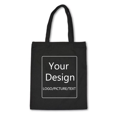 Canvas Tote Bag with Black Handles for Everyday Shopping Use - photo 1