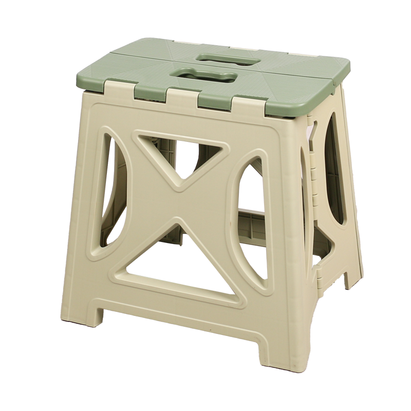 Folding Plastic Step Stool - Multipurpose Ottoman Foot Stool - photo 3