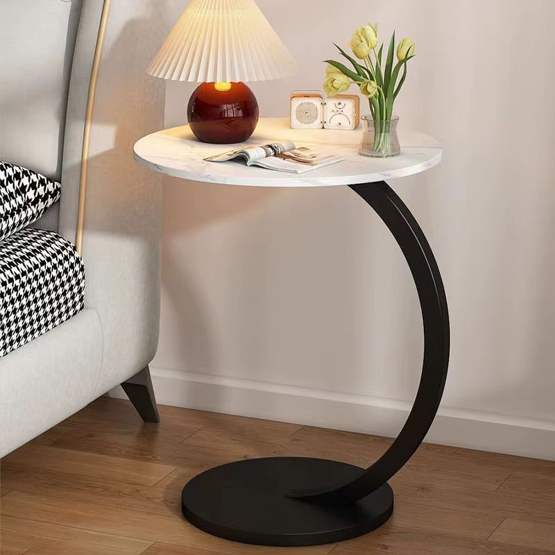 Round Side Table for Living Room Small Space Corner Accent Decor - photo 3