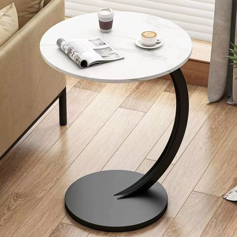 Round Side Table for Living Room Small Space Corner Accent Decor - photo 4