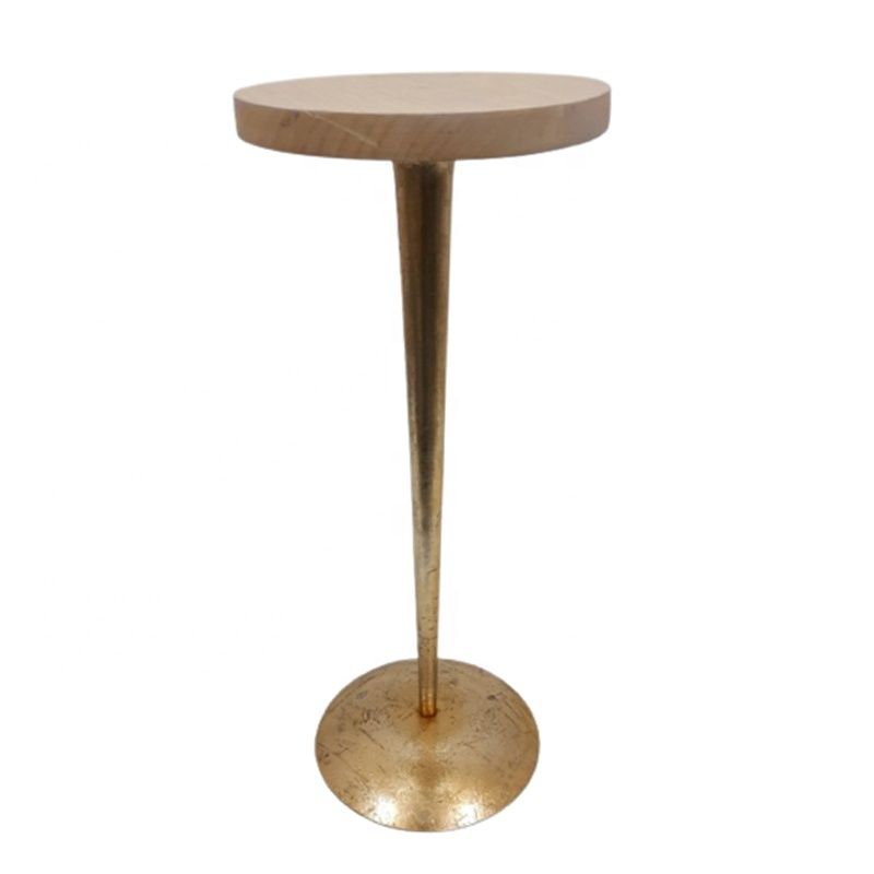 Round Side Table - Luxury Home Decor Accent Table for Living Room - photo 1