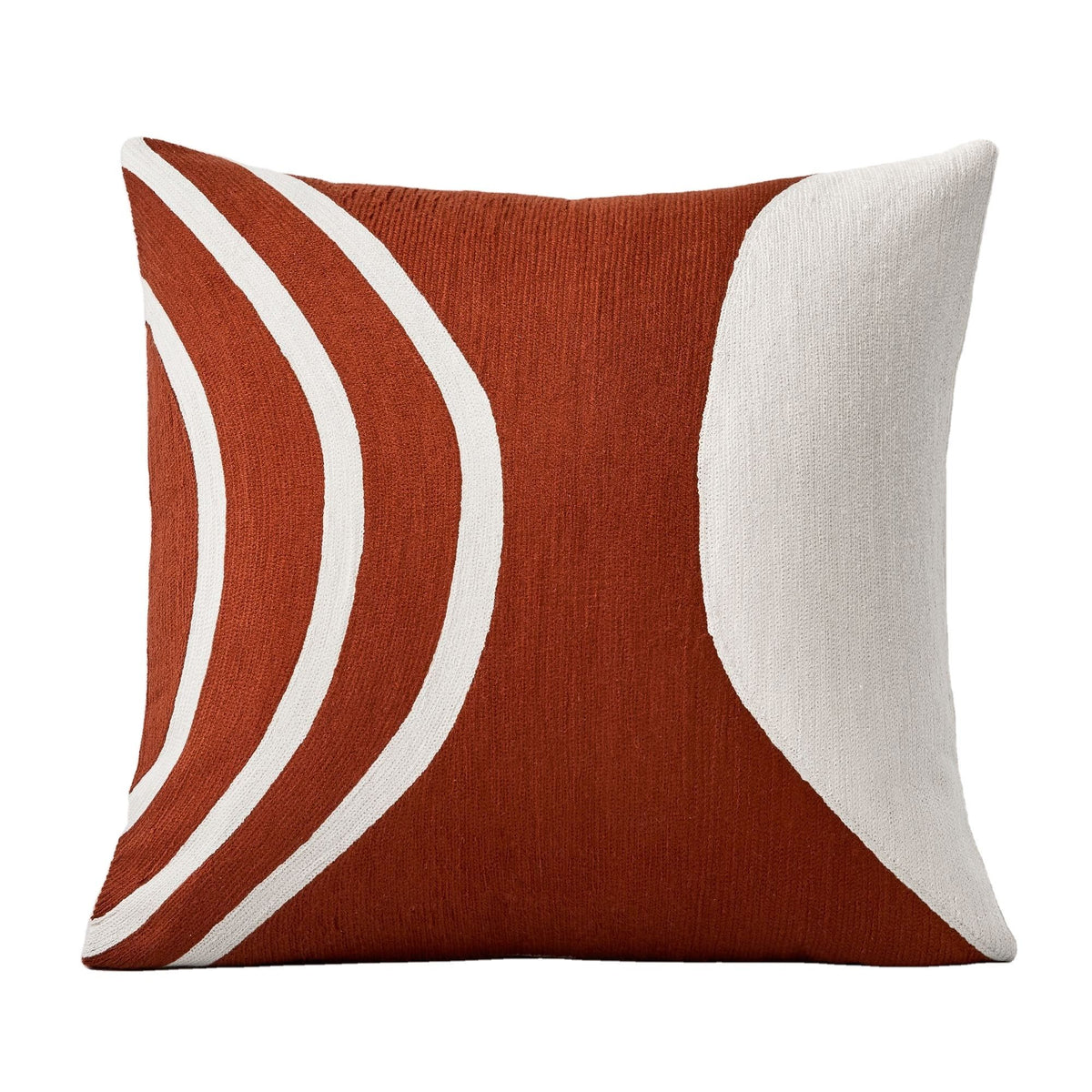 Kashmiri Chain Stitch Embroidered Cushion Cover - Floral Design - photo 1