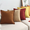 Velvet Lumbar Cushion Cover for Sofa Square Decorative Pillow Case - photo 1