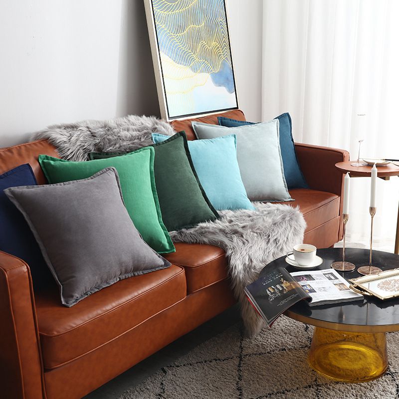Velvet Lumbar Cushion Cover for Sofa Square Decorative Pillow Case - photo 3