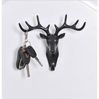Deer Head Wall Hook - Self Adhesive Decorative Hanger for Bags - photo 1