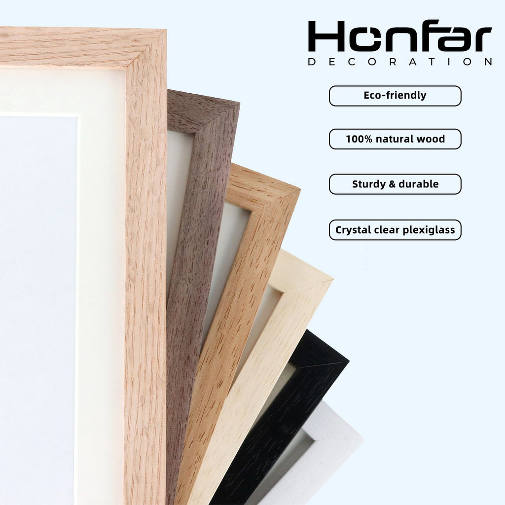 Wood Picture Frame with Mat - Multiple Sizes for Home Photos - photo 2
