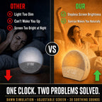 Sunrise Alarm Clock Wake Up Light Digital Table Clock with Sound - photo 2