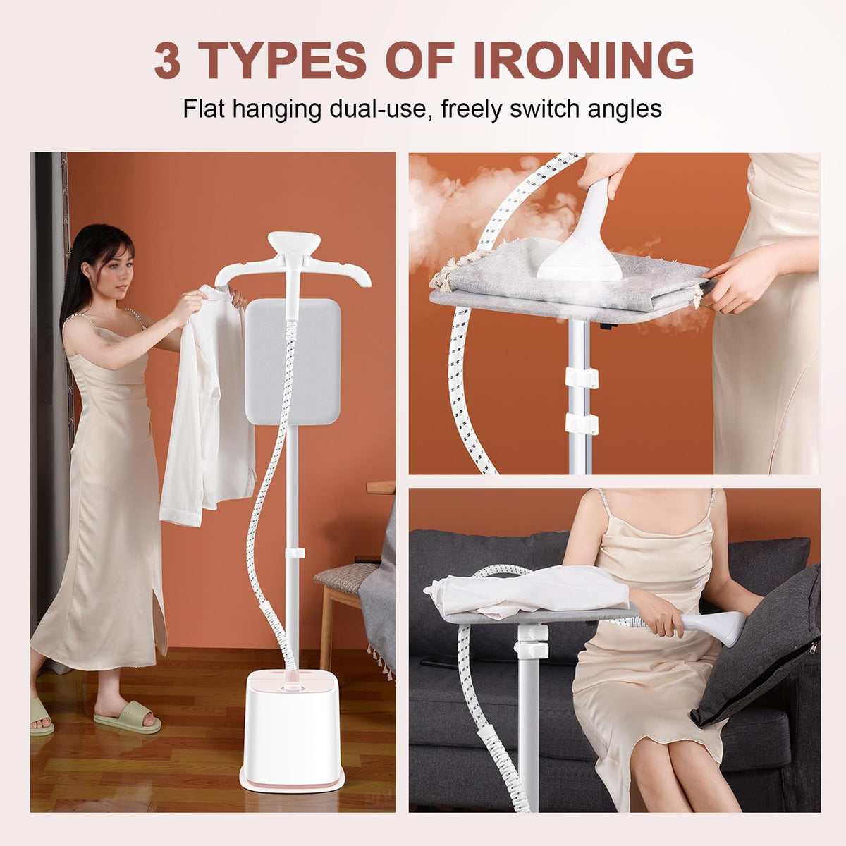 Upright 2-in-1 Vertical & Horizontal Steam Iron with Ironing Board - photo 4