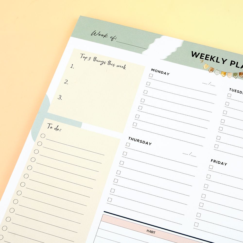 Weekly Planner Notebook - 12 Month Diary Agenda for Daily To Do Lists - photo 4