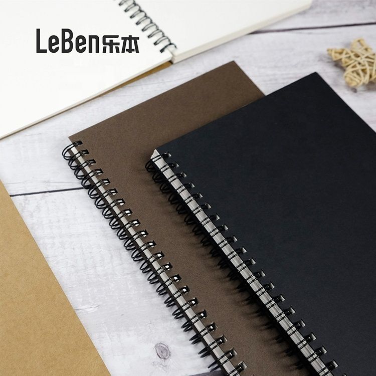 Spiral Kraft Notebook A5 Double Wire Classmate Note Book for Office - photo 3