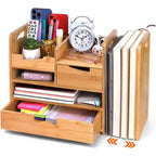 Desk Organizer 4-Tier Multi-Compartment Storage Rack for Office - photo 1