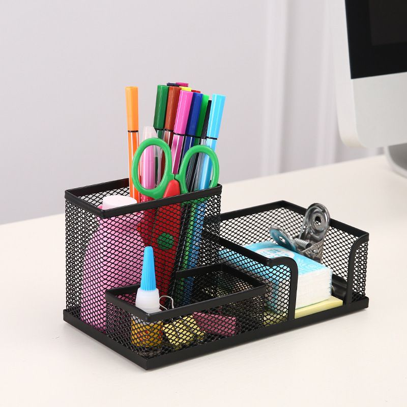 Mesh Pen Holder Desk Organizer for Office and Business Cards - photo 1