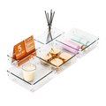 Multi Compartment Clear Drawer Organizer Set for Desk Office Use - photo 1