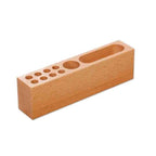 Wooden Pen Holder Desktop Organizer with Phone Stand for Desk - photo 1