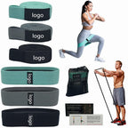 Resistance Bands Set Fabric Anti-Slip Fitness Bands for Home Workouts - photo 3