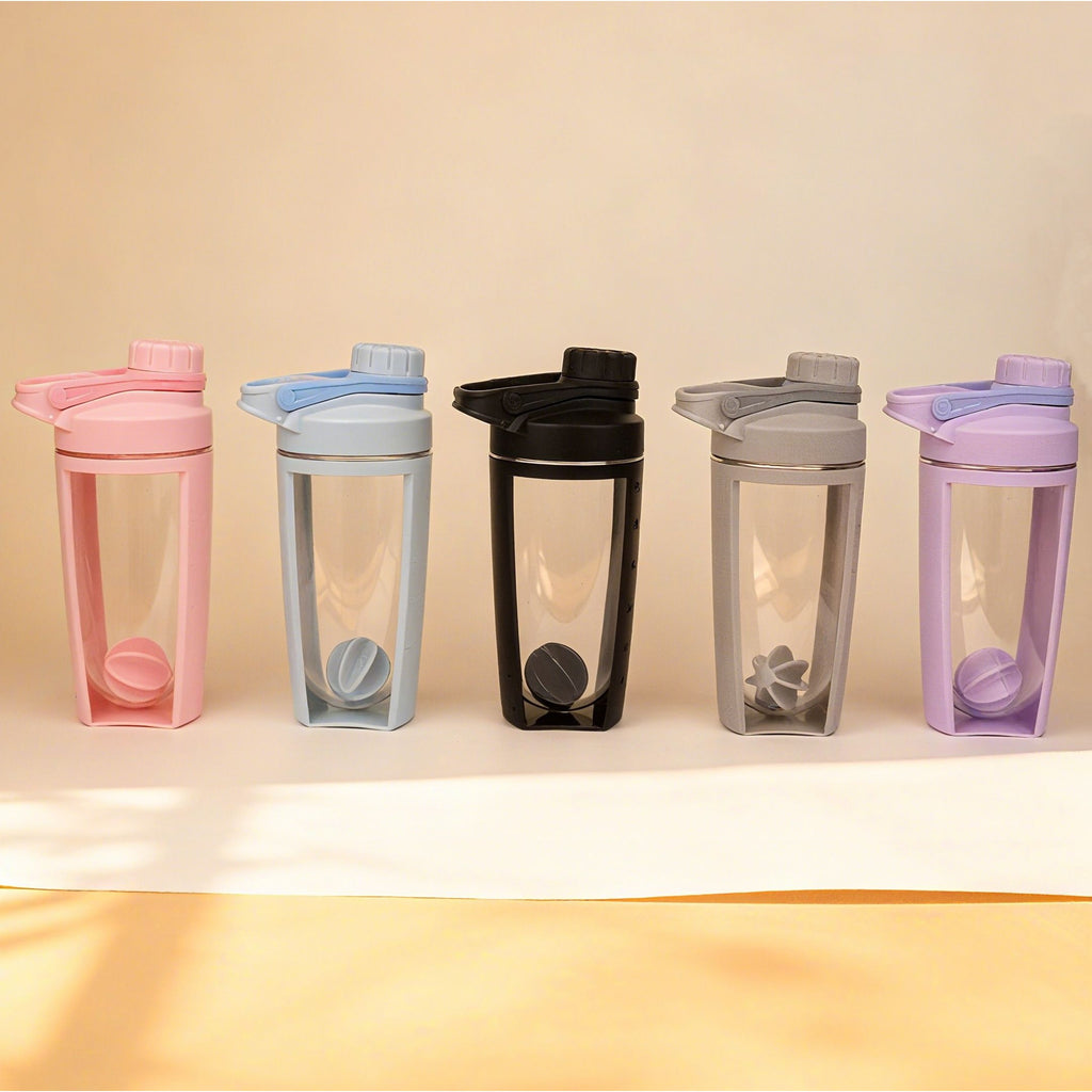 Protein Shaker Bottle - BPA Free Clear Plastic Water Bottle Jug - photo 1