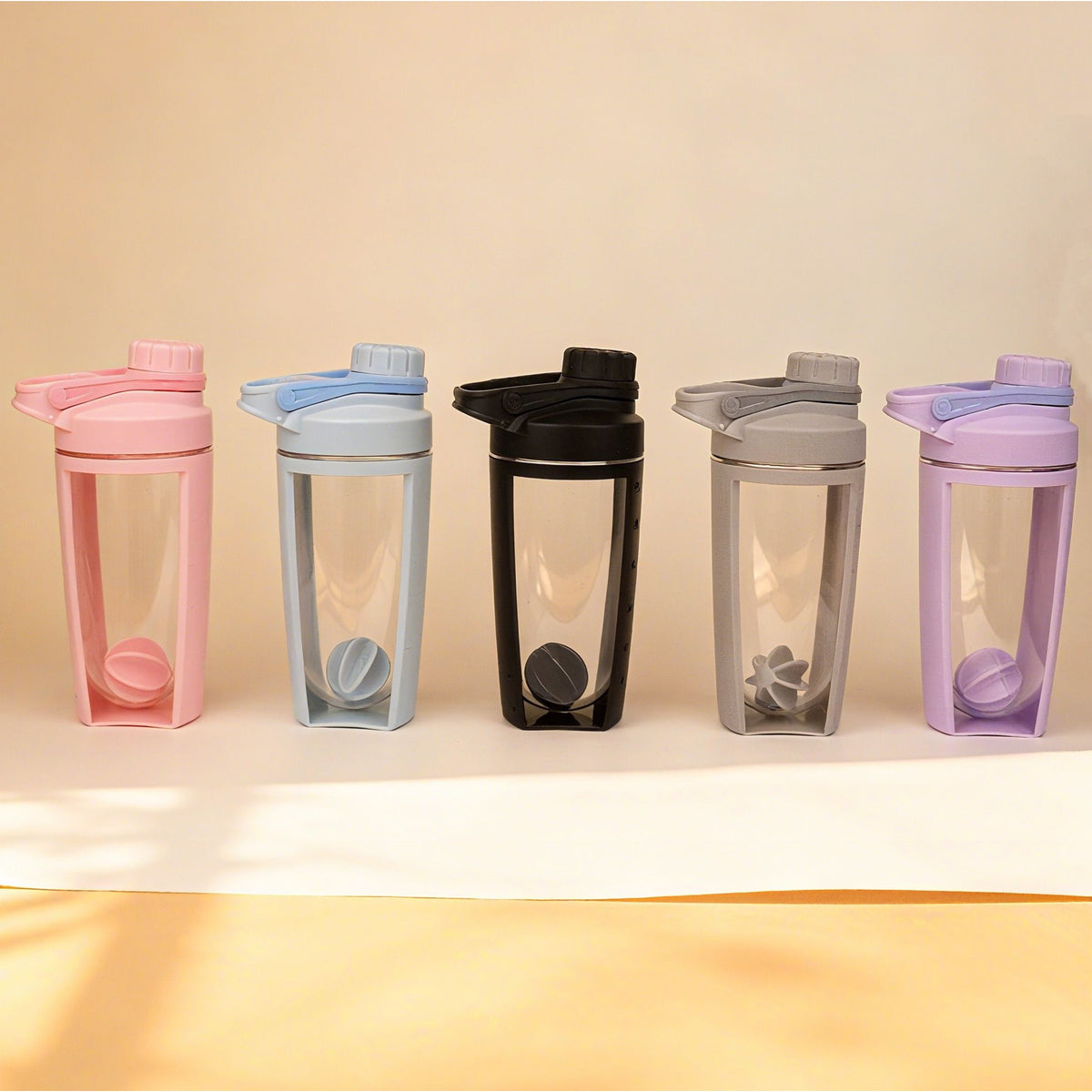 Protein Shaker Bottle - BPA Free Clear Plastic Water Bottle Jug - photo 1
