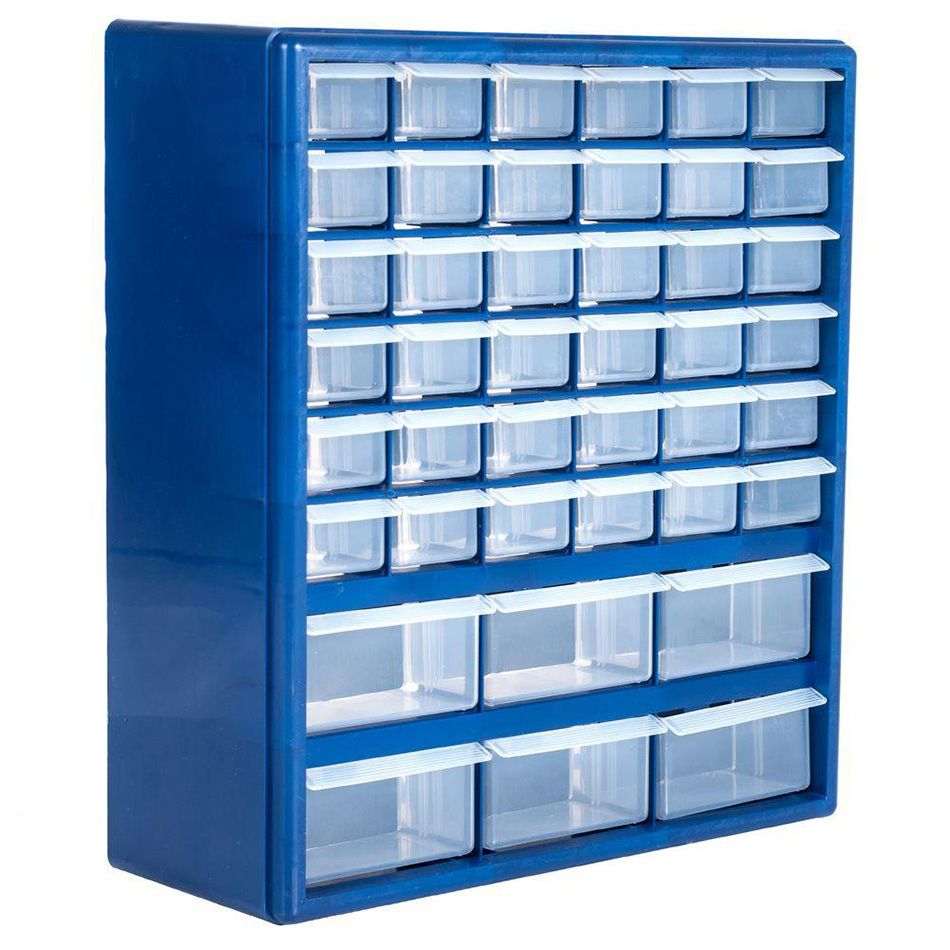 42 Drawer Plastic Storage Organizer Box for Small Parts & Tools - photo 1