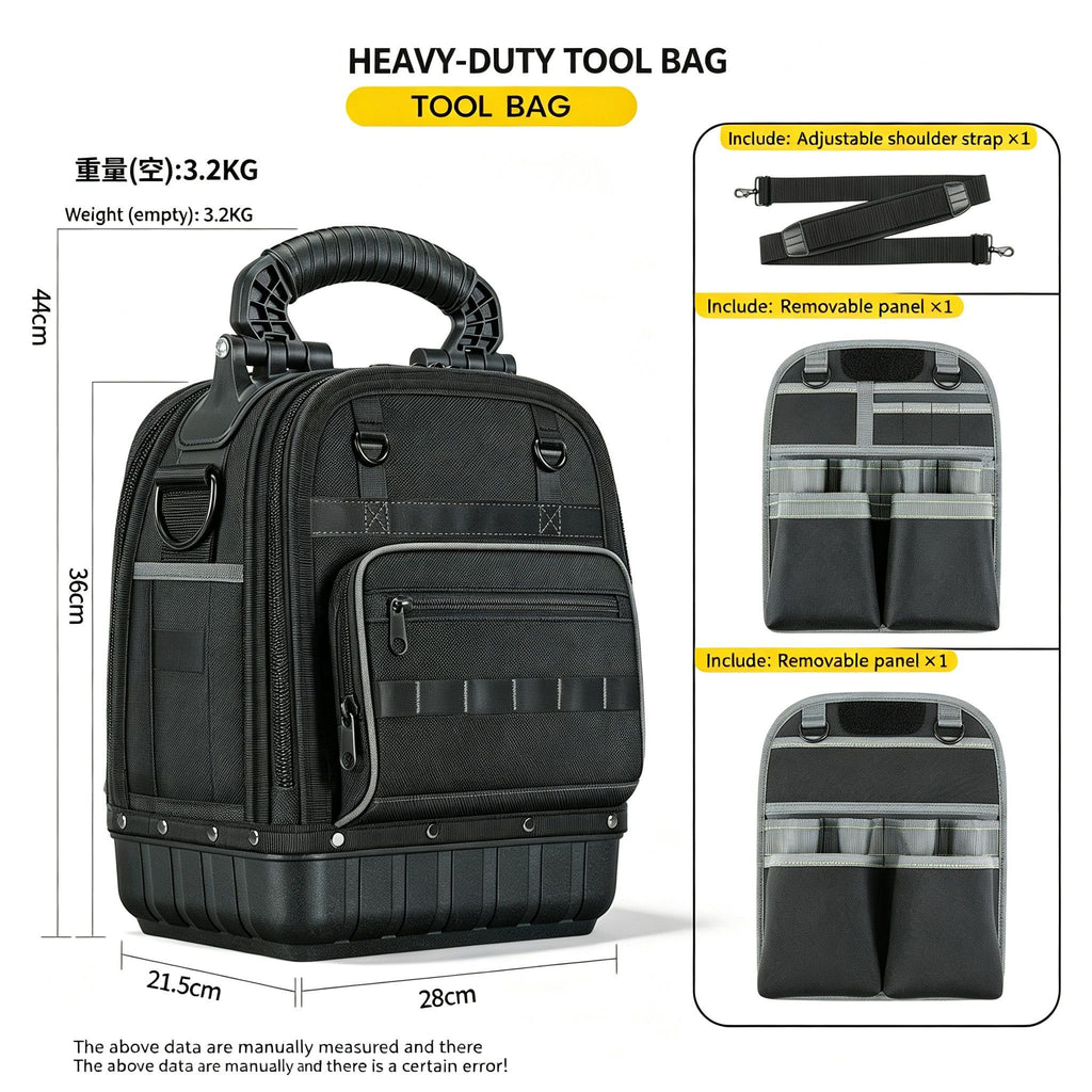 Electrician Tool Backpack Heavy Duty Portable Maintenance Bag - photo 3