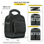 Electrician Tool Backpack Heavy Duty Portable Maintenance Bag - photo 3