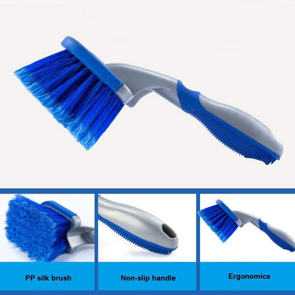 Wheel Tire Cleaning Brush Set 3 Pcs - Car Rim Wheel Wash Brush Kit - photo 4