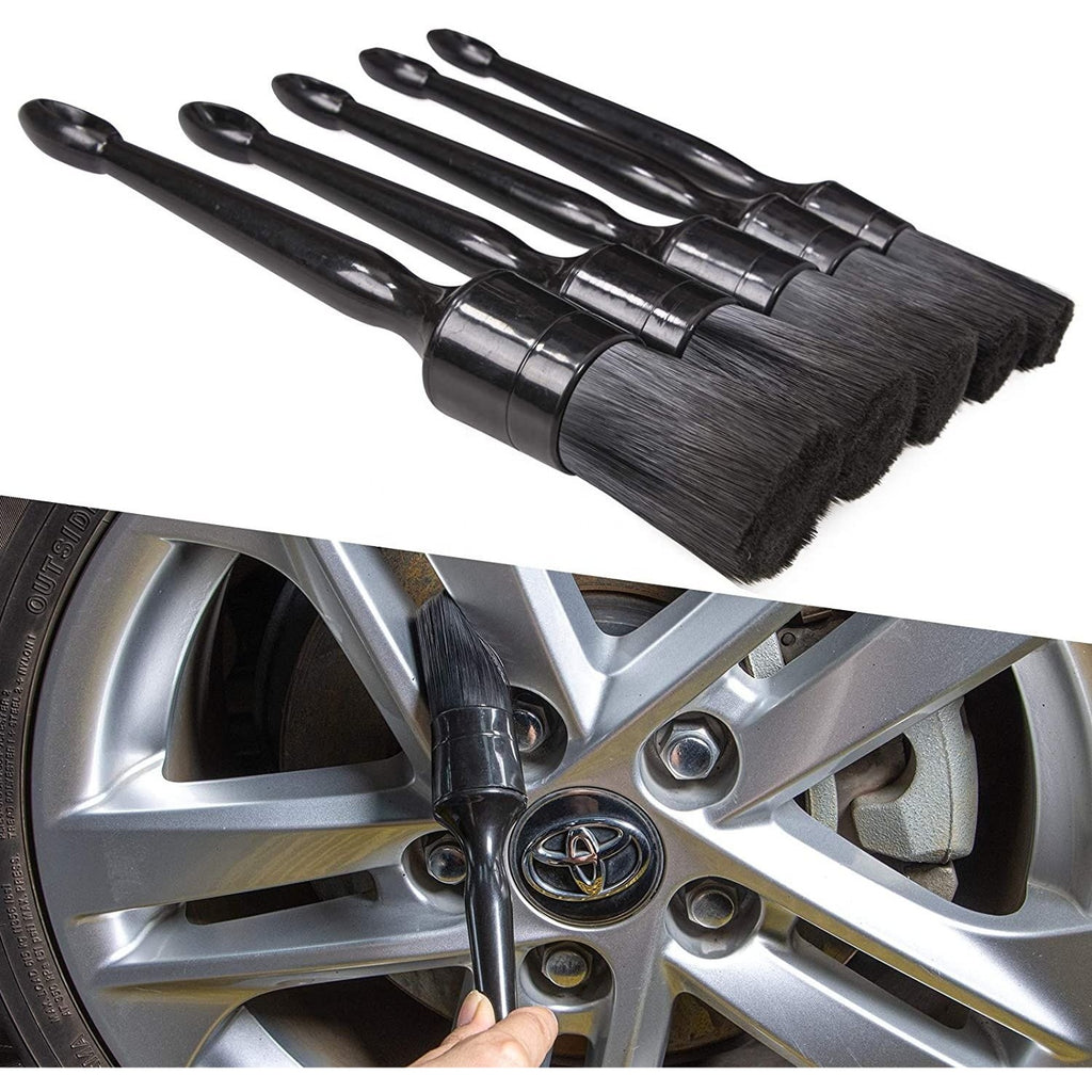 Car Detailing Brush Set - 5 Piece Interior Exterior Cleaning Kit - photo 4