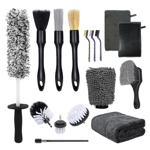 15Pcs Car Wash Cleaning Kit - Interior Exterior Detailing Brushes - photo 1