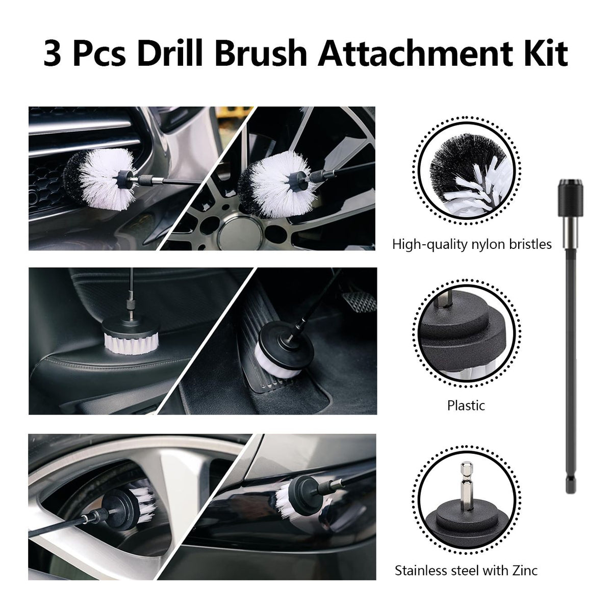 15Pcs Car Wash Cleaning Kit - Interior Exterior Detailing Brushes - photo 4