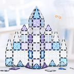 Magnetic Building Blocks Set for Kids - 100 Piece Colourful Clear - photo 4