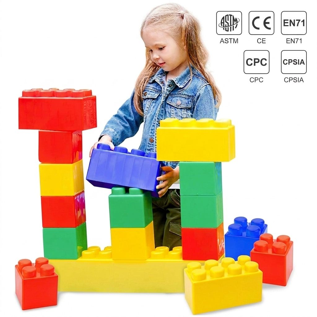 Big Building Blocks Set for Toddlers Kids Construction Toy Set - photo 1