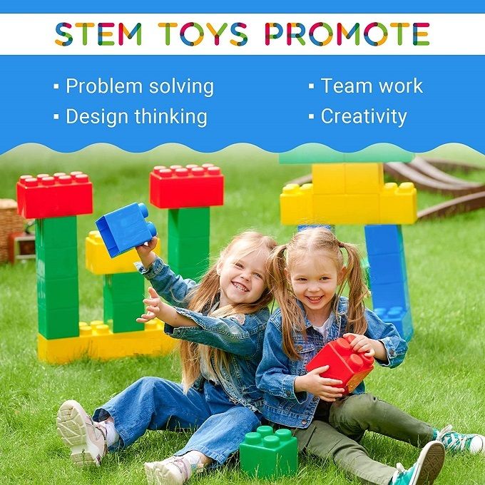 Big Building Blocks Set for Toddlers Kids Construction Toy Set - photo 2